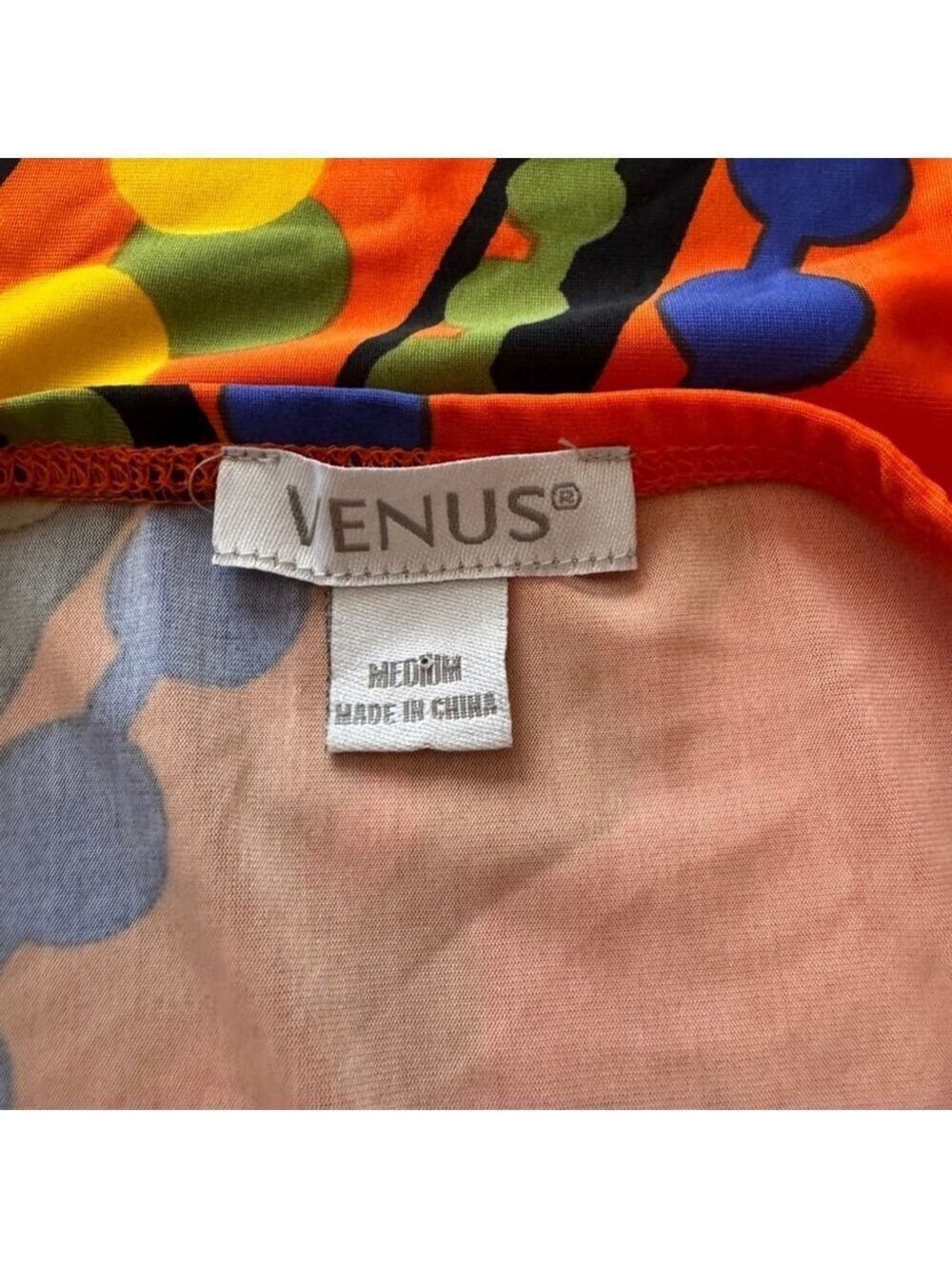 Vintage VENUS Orange Halter Strappy Maxi Dress Medium - Picture 9 of 14